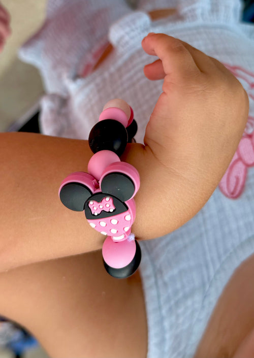 Minnie Mouse Wristlet Keychain