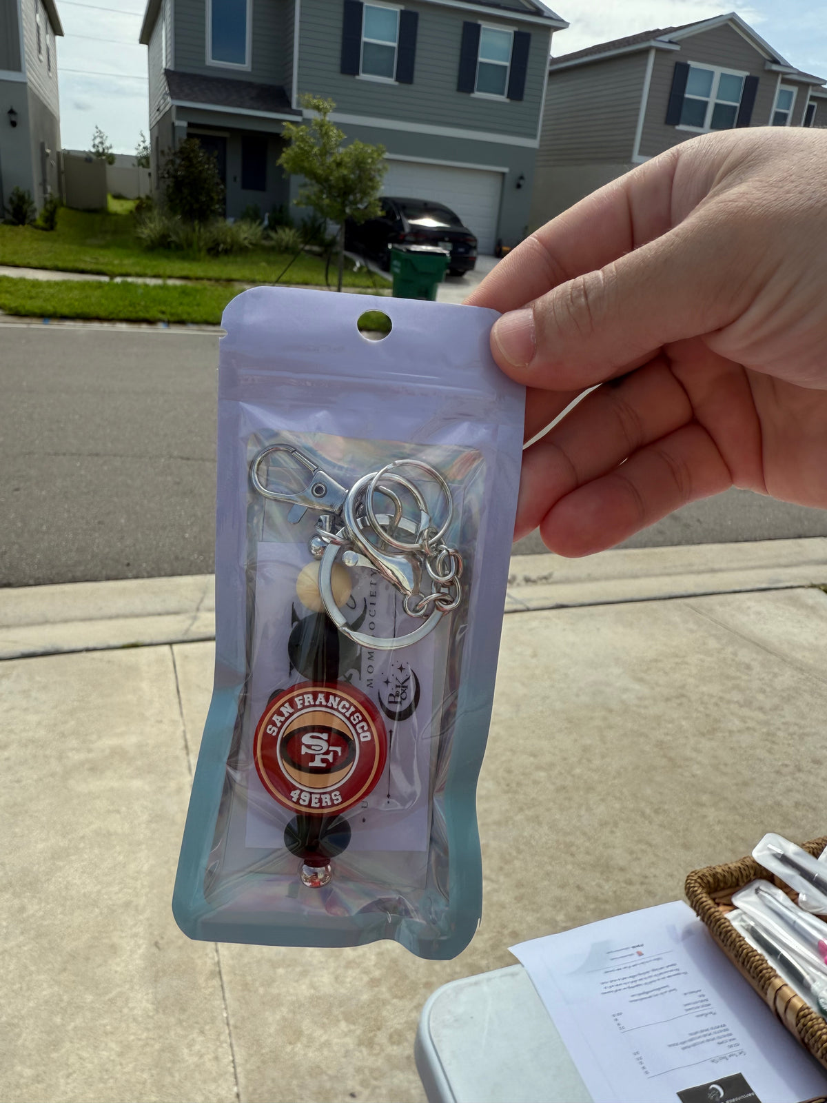 NFL Themed Keychain - SF 49ers