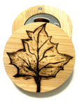 Hand Drawn Leaf Bottle Opener - Wood